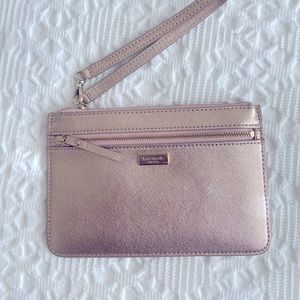 Rose gold Kate spade wristlet